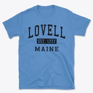 Lovell Maine Classic Established Basic T-Shirt