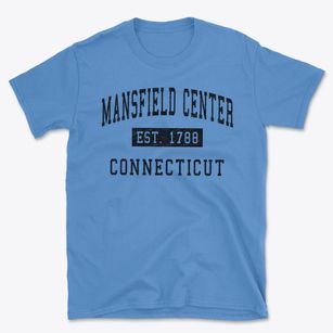 Mansfield Center Connecticut Classic Established Basic T-Shirt