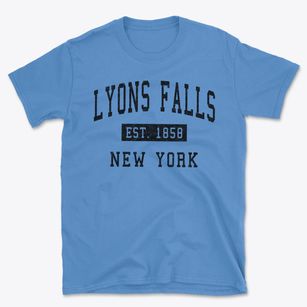 Lyons Falls New York Classic Established Basic T-Shirt