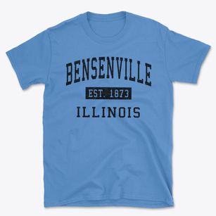 Bensenville Illinois Classic Established Basic T-Shirt