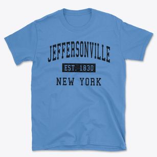 Jeffersonville New York Classic Established Basic T-Shirt