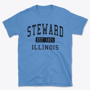 Steward Illinois Classic Established Basic T-Shirt