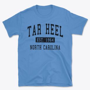 Tar Heel North Carolina Classic Established Basic T-Shirt
