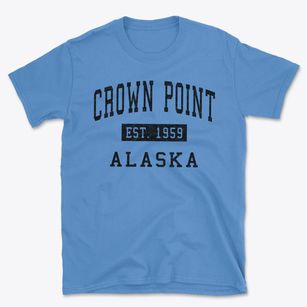 Crown Point Alaska Classic Established Basic T-Shirt