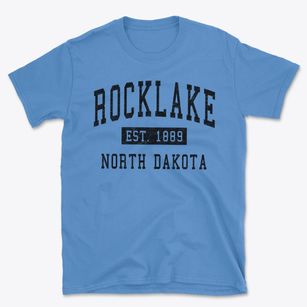 Rocklake North Dakota Classic Established Basic T-Shirt