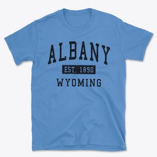 Albany Wyoming Classic Established Basic T-Shirt