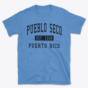 Pueblo Seco Puerto Rico Classic Established Basic T-Shirt