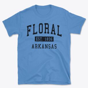 Floral Arkansas Classic Established Basic T-Shirt