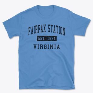Fairfax Station Virginia Classic Established Basic T-Shirt