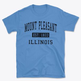 Mount Pleasant Illinois Classic Established Basic T-Shirt