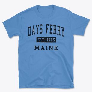 Days Ferry Maine Classic Established Basic T-Shirt