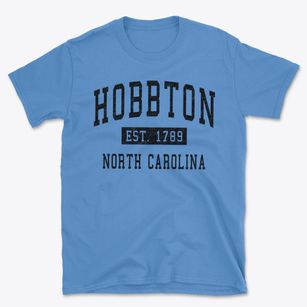 Hobbton North Carolina Classic Established Basic T-Shirt