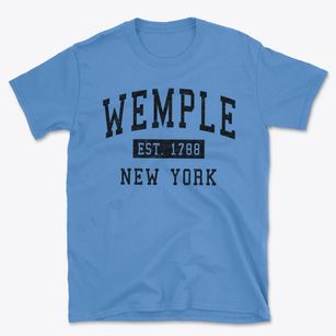Wemple New York Classic Established Basic T-Shirt