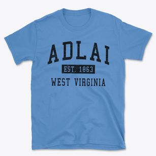 Adlai West Virginia Classic Established Basic T-Shirt