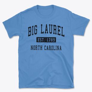 Big Laurel North Carolina Classic Established Basic T-Shirt
