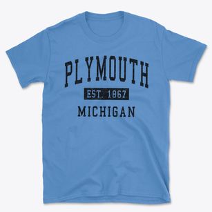 Plymouth Michigan Classic Established Basic T-Shirt