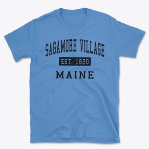 Sagamore Village Maine Classic Established Basic T-Shirt