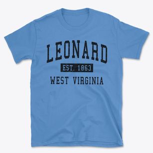 Leonard West Virginia Classic Established Basic T-Shirt