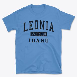 Leonia Idaho Classic Established Basic T-Shirt