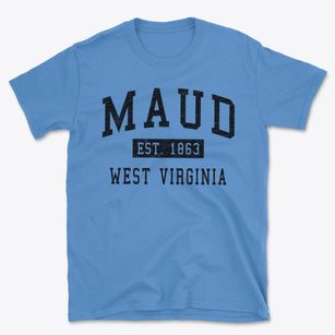 Maud West Virginia Classic Established Basic T-Shirt