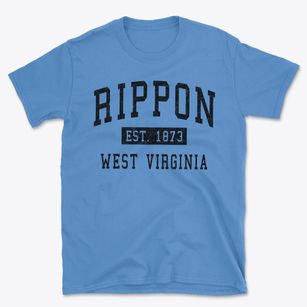 Rippon West Virginia Classic Established Basic T-Shirt