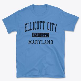 Ellicott City Maryland Classic Established Basic T-Shirt