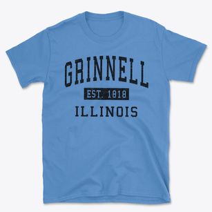 Grinnell Illinois Classic Established Basic T-Shirt
