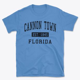 Cannon Town Florida Classic Established Basic T-Shirt