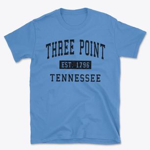 Three Point Tennessee Classic Established Basic T-Shirt
