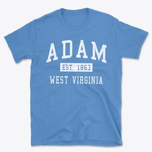 Adam West Virginia Classic Established Basic T-Shirt