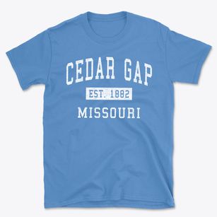 Cedar Gap Missouri Classic Established Basic T-Shirt