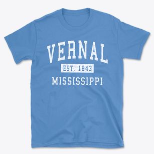 Vernal Mississippi Classic Established Basic T-Shirt