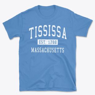 Tississa Massachusetts Classic Established Basic T-Shirt