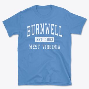 Burnwell West Virginia Classic Established Basic T-Shirt