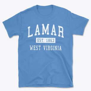 Lamar West Virginia Classic Established Basic T-Shirt