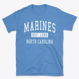 Marines North Carolina Classic Established Basic T-Shirt