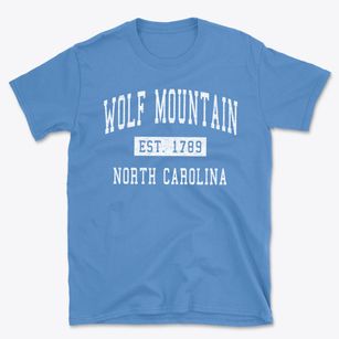 Wolf Mountain North Carolina Classic Established Basic T-Shirt