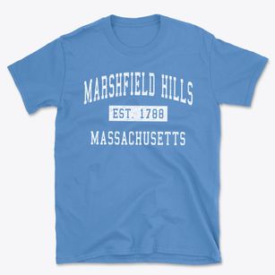 Marshfield Hills Massachusetts Classic Established Basic T-Shirt