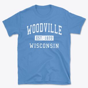 Woodville Wisconsin Classic Established Basic T-Shirt