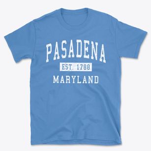 Pasadena Maryland Classic Established Basic T-Shirt