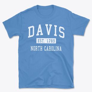 Davis North Carolina Classic Established Basic T-Shirt