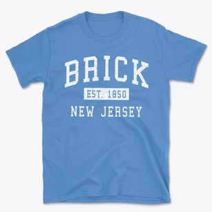 Brick New Jersey Classic Established Basic T-Shirt
