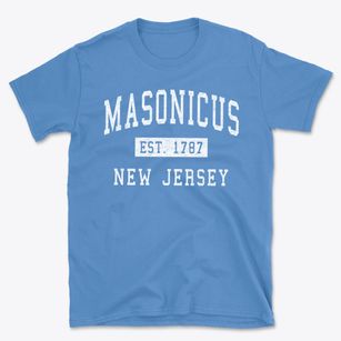 Masonicus New Jersey Classic Established Basic T-Shirt