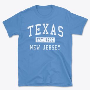 Texas New Jersey Classic Established Basic T-Shirt