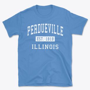 Perdueville Illinois Classic Established Basic T-Shirt