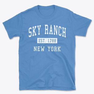 Sky Ranch New York Classic Established Basic T-Shirt