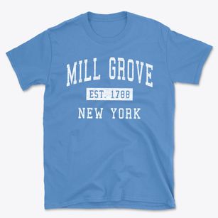 Mill Grove New York Classic Established Basic T-Shirt