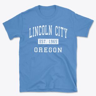Lincoln City Oregon Classic Established Basic T-Shirt