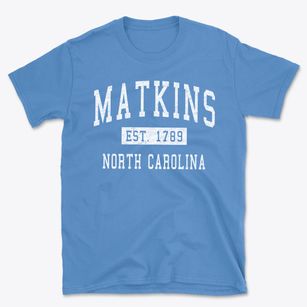Matkins North Carolina Classic Established Basic T-Shirt