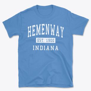 Hemenway Indiana Classic Established Basic T-Shirt